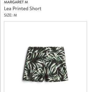 Leaf Print Shorts by Margaret M